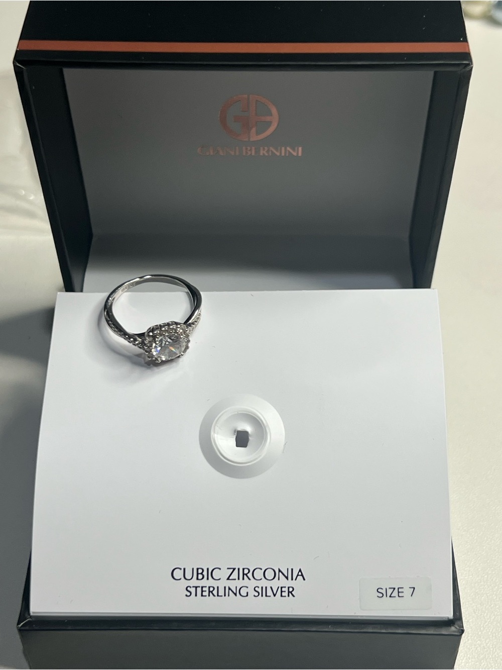 Giani Bernini Sterling Silver Cubic Zirconia Ring in Silver